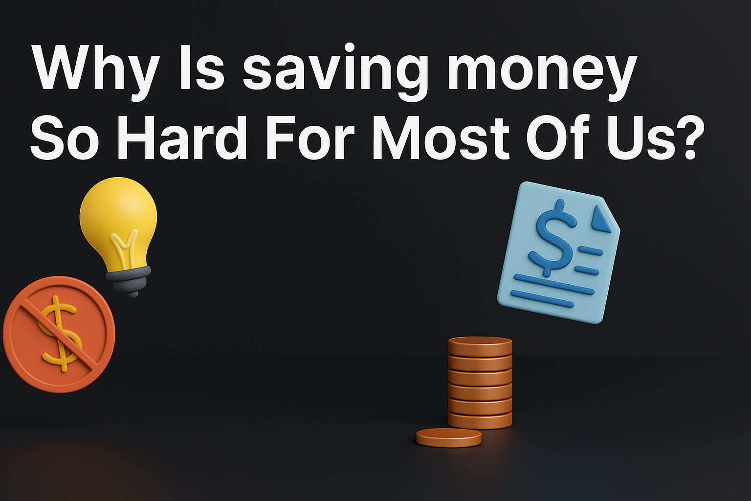 Why Is Saving Money So Hard for Most of Us?